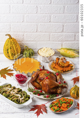 Thanksgiving Day traditional festive dinner Thanksgiving Day traditional festive dinner 60102335
