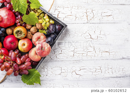 Various autumn fruits. Harvest concept 60102652