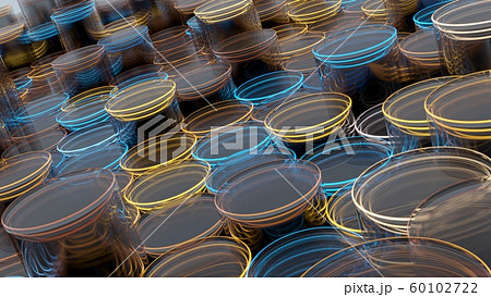 Abstract background of glass cylinders with luminous edges Abstract background of glass cylinders with luminous edges 60102722
