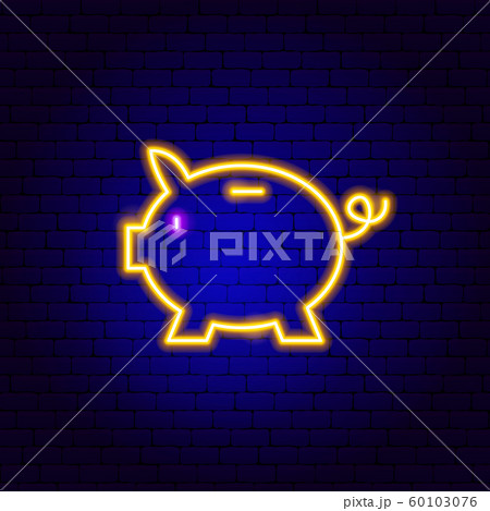 Piggy Bank Neon Sign 60103076