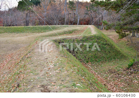 晩秋の北海道函館市で函館史跡四稜郭の風景を撮影 晩秋の北海道函館市で函館史跡四稜郭の風景を撮影 60106430
