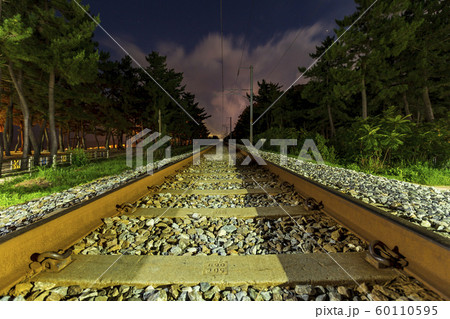 鉄道 正東津 夜景 60110595