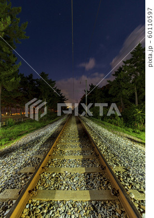 鉄道 正東津 夜景 60110597