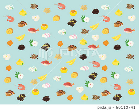 お節料理柄 お節料理柄 60110741