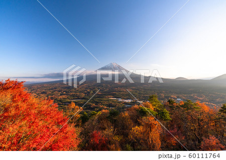 《山梨県》秋の富士山・紅葉台 《山梨県》秋の富士山・紅葉台 60111764