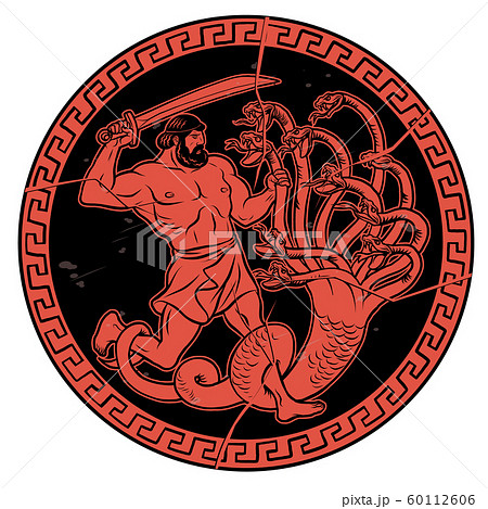 Lernaean Hydra. 12 Labours of Hercules Heracles 60112606