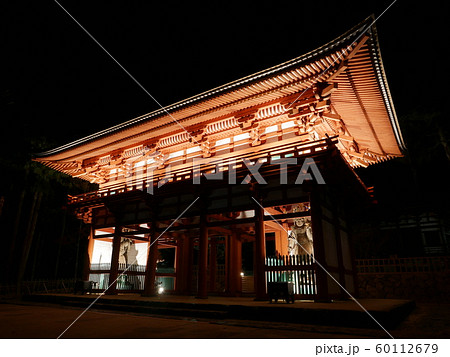 高野山,壇上伽藍紅葉ライトアップ 中門 高野山,壇上伽藍紅葉ライトアップ 中門 60112679