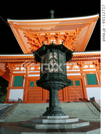 高野山,壇上伽藍紅葉ライトアップ 根本大塔 高野山,壇上伽藍紅葉ライトアップ 根本大塔 60112717