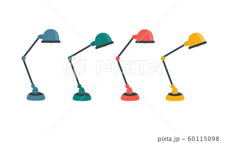 Office table lamp icon. Flat illustration of office table lamp vector icon 60115098