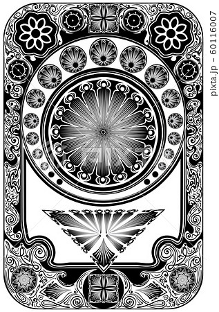 Art nouveau inspired floral frame 60116007