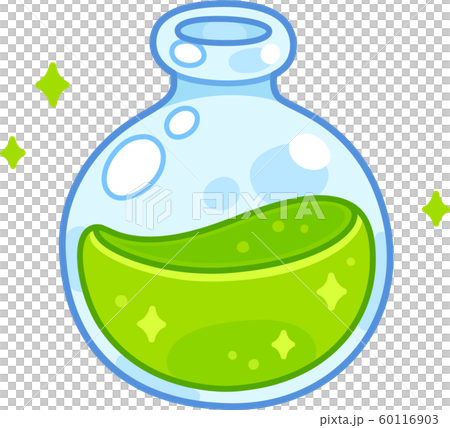 Cartoon green potion bottle 60116903