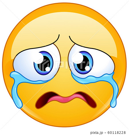 sad crying emoticonのイラスト素材 [60118228] - PIXTA