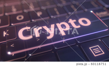 Futuristic computer keyboard and transparent crypto window. Conceptual 3D rendering Futuristic computer keyboard and transparent crypto window. Conceptual 3D rendering 60118751