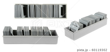 Photo slide in box different angles  60119302