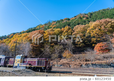 わたらせ渓谷鉄道足尾駅の秋 60123450