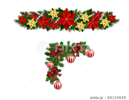 Vector Christmas Fir Decoration isolated 60124039