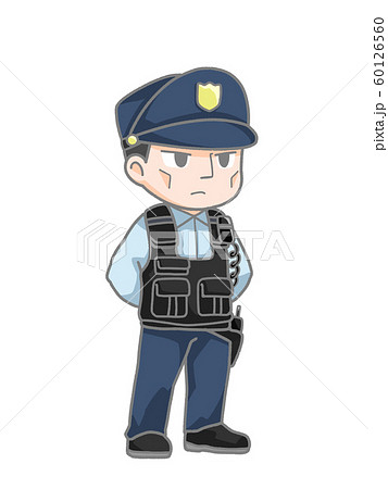 警官のイラストのイラスト素材