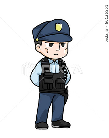 警官のイラストのイラスト素材