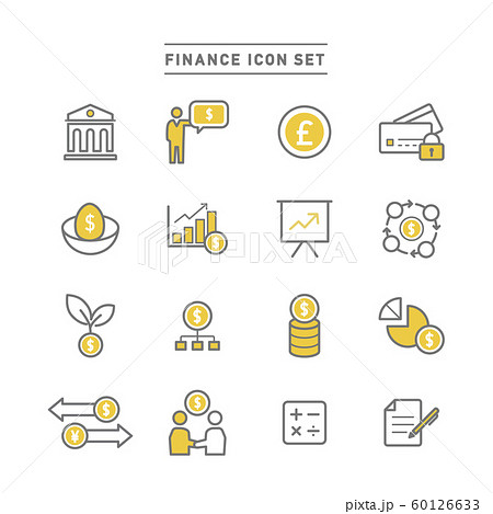 Finance Icon Icons Stock Illustration