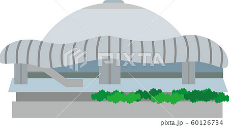 大阪ドームのイラスト素材