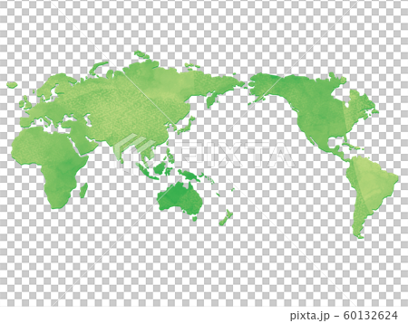 水彩風の世界地図 60132624