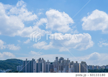 Cloud background, beautiful blue sky with white clouds 105 60133180