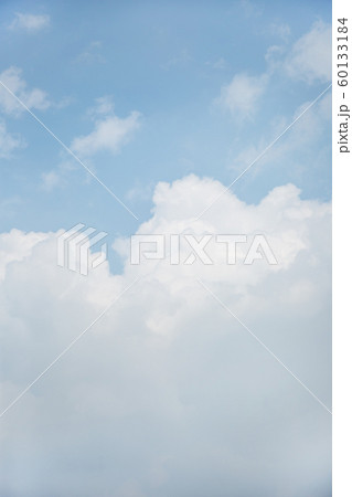 Cloud background, beautiful blue sky with white clouds 032 60133184