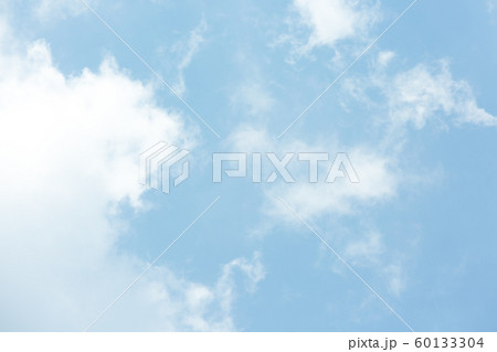 Cloud background, beautiful blue sky with white clouds 002 60133304