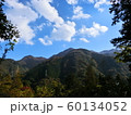 箱根の山を歩いている途中　青空　夏　山　木々　明るい自然 60134052