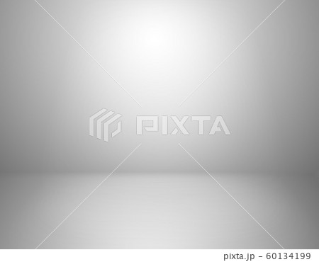 White studio background. Empty gray room, blank product display backdrop with shadow vector indoor 3d template 60134199