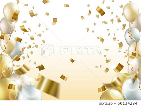 風船と紙吹雪の背景 風船と紙吹雪の背景 60134234