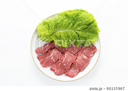 サンチュと牛肉 サンチュと牛肉 60135967