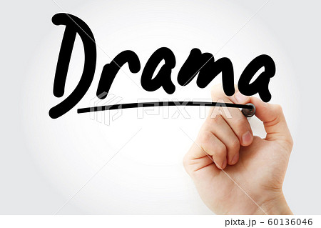 Hand writing Drama with marker Hand writing Drama with marker 60136046