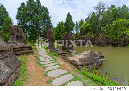 Park of red stones Hongshilin - Hunan China 60136400