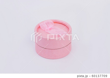 Pink jewelry gift box isolated. 60137709