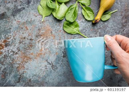 Healthy green smoothie 60139197