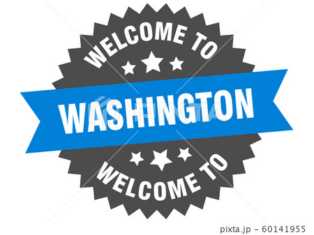 Washington sign. welcome to Washington blue 60141955
