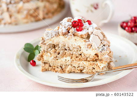 Hazelnut Daquoise cake or Kiev cake Hazelnut Daquoise cake or Kiev cake 60143522