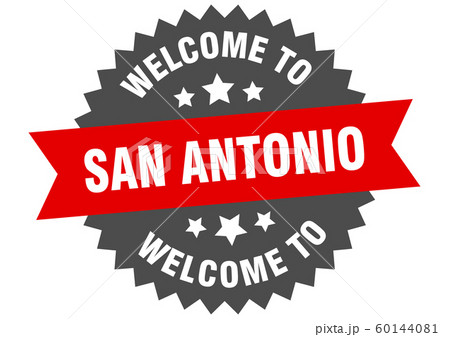 San Antonio sign. welcome to San Antonio red 60144081