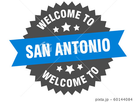 San Antonio sign. welcome to San Antonio blue 60144084