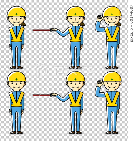Traffic control men and women set 60144087