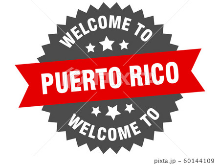 Puerto Rico sign. welcome to Puerto Rico red 60144109