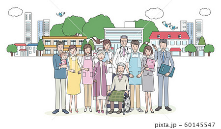 介護と病院関係の人たち 60145547
