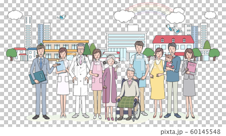 介護と病院関係の人たち 60145548