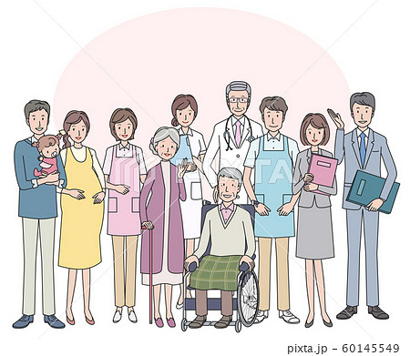 介護と病院関係の人たち 介護と病院関係の人たち 60145549