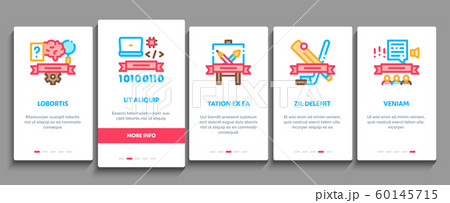 Academy Educational Onboarding Elements Icons Set Vector Academy Educational Onboarding Elements Icons Set Vector 60145715