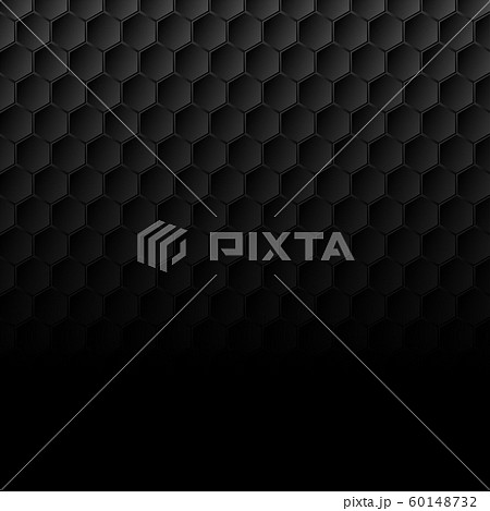 Black geometric hexagons abstract technology 60148732