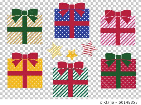 ポップ クリスマス プレゼントのイラスト素材