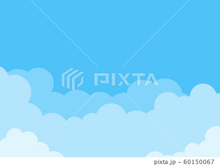 Clouds on top blue with sky background vector 60150067
