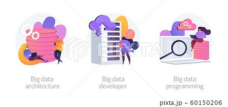 Big data technology vector concept metaphors Big data technology vector concept metaphors 60150206